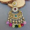 Priyanka Chandbali Earrings - Multicolor