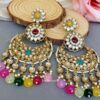Priyanka Chandbali Earrings - Multicolor