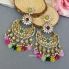 Priyanka Chandbali Earrings - Multicolor