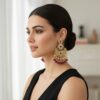 Priyanka Chandbali Earrings – Wine