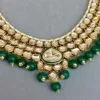Sakshi Green Kundan Necklace-03 Sakshi Green Kundan Necklace
