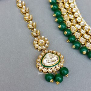 Sakshi Green Kundan Necklace