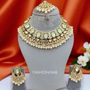 Sakshi White Kundan Necklace
