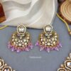 Sana Kundan Necklace Set - Lavender-01 Sana Kundan Necklace Set - Lavender