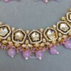 Sana Kundan Necklace Set - Lavender-02 Sana Kundan Necklace Set - Lavender