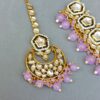 Sana Kundan Necklace Set - Lavender-03 Sana Kundan Necklace Set - Lavender