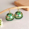 Traditional Green Jhumka Earring Traditional Green Jhumka Earring