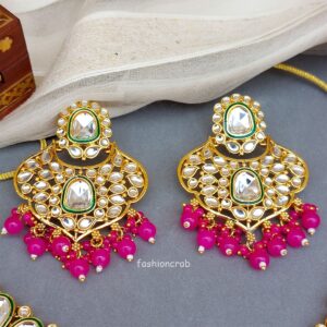 Traditional Pink Kundan Necklace