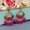 Vaani Jhumka Earrings - Pink
