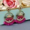 Vaani Jhumka Earrings - Pink