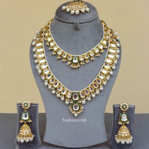 White Bridal Necklace Set