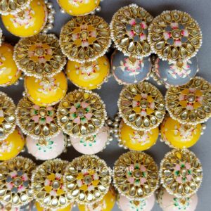 5 Assorted Meenakari Jhumka Earrings - Earrings Combo Set of 5