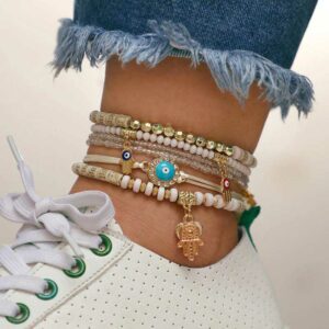 6-Pcs-Set-Hand-Charm-Bracelet-Anklet