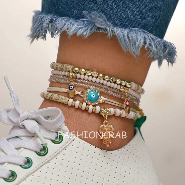 6-Pcs-Set-Hand-Charm-Bracelet-Anklet