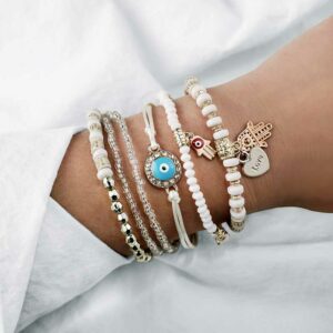 6-Pcs-Set-Hand-Charm-Bracelet-Anklet