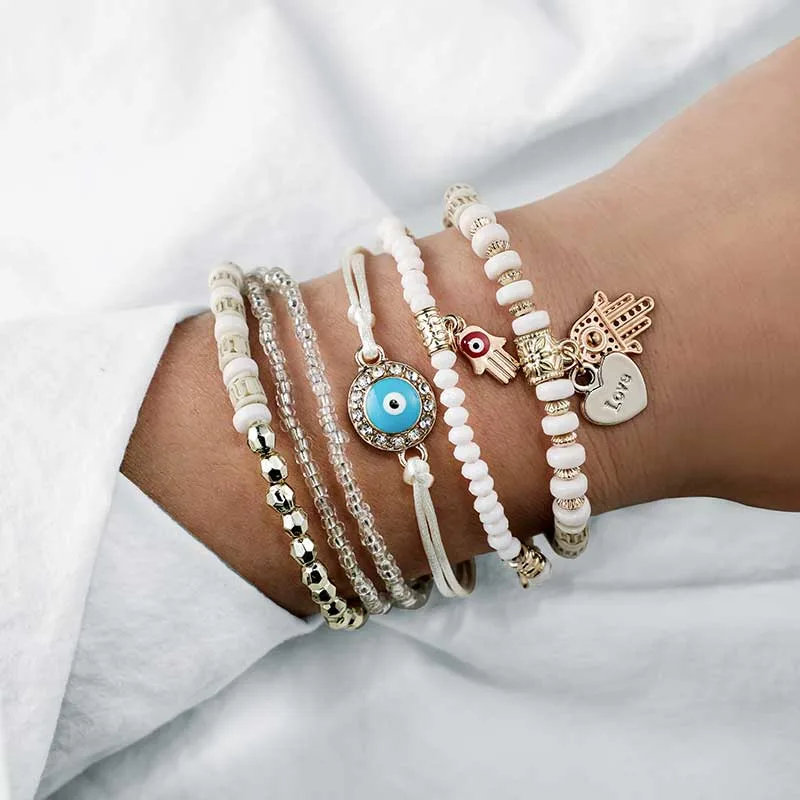 6-Pcs-Set-Hand-Charm-Bracelet-Anklet