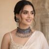 Blue Oxidised Jewellery Set for Saree