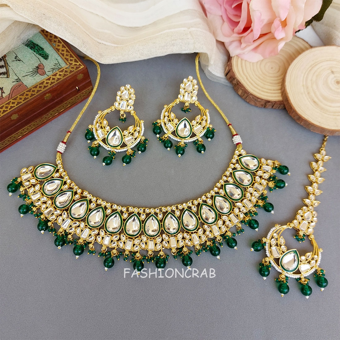 Mouni Bridal Jewelry - Green