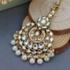 Aaliya Maangtikka and Earrings Set - White-03 Aaliya Maangtikka and Earrings Set - White