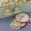 Aaliya Maangtikka and Earrings Set - White Aaliya Maangtikka and Earrings Set - White