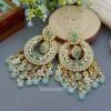 Aashi Kundan Earrings - Blue