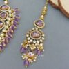 Ahana Pearl Necklace Set - Lavender
