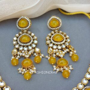 Ahana Pearl Necklace Set - Yellow