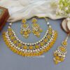 Ahana Pearl Necklace Set - Yellow