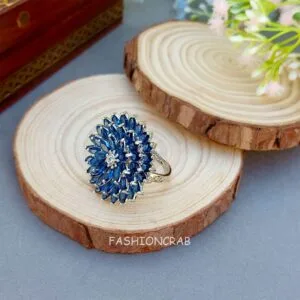 Alice Cocktail Ring - Blue