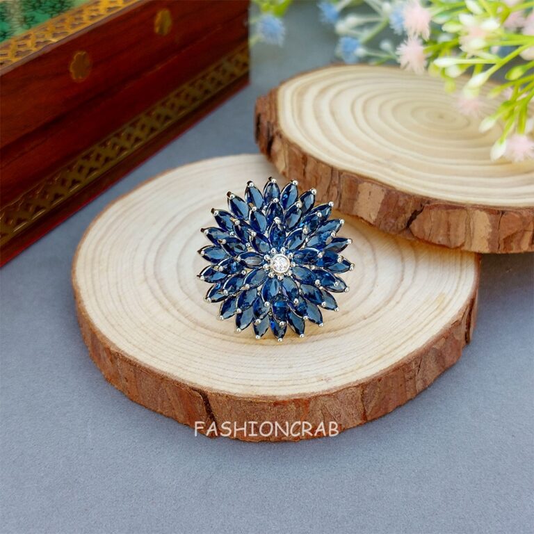 Alice Cocktail Ring - Blue