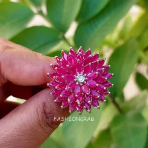 Alice Cocktail Ring - Pink