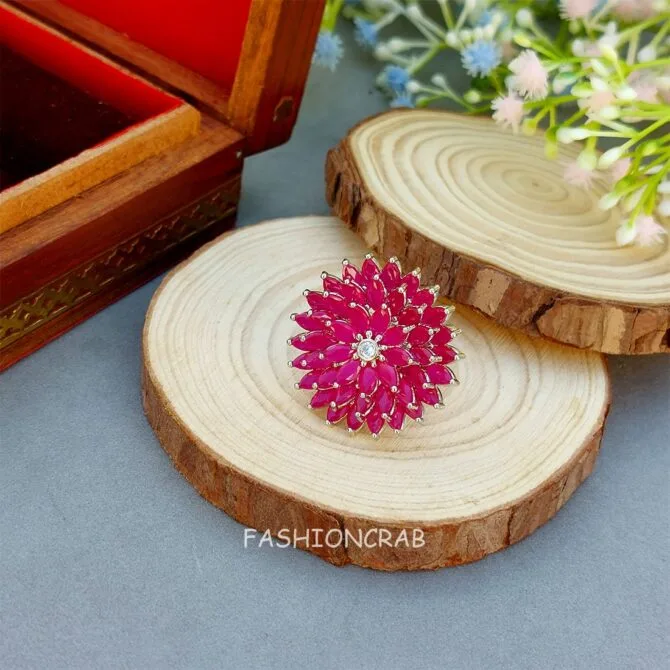 Alice Cocktail Ring - Pink