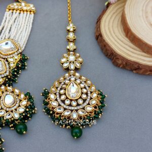 Archie Necklace and Earring Set - Green