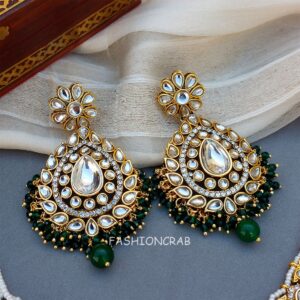 Archie Necklace and Earring Set - Green