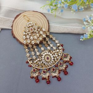 Ayesha Kundan Passa - Maroon