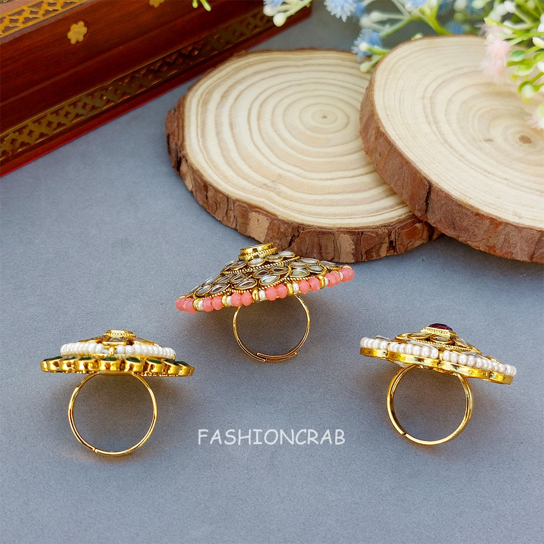 Bhavya - Set of 3 Statement Rings