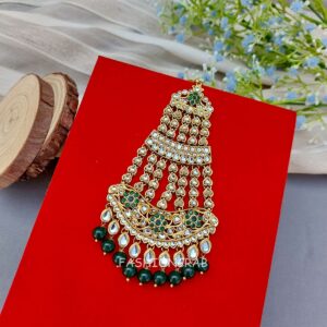 Fida Kundan Passa Tikka - Green