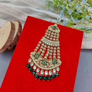 Fida Kundan Passa Tikka - Green