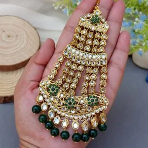 Fida Kundan Passa Tikka - Green