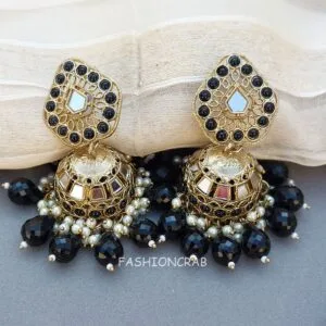 Gauri Mirror Necklace - Black