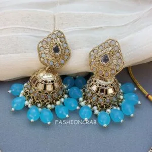 Gauri Mirror Necklace - Blue