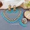 Gauri Mirror Necklace - Blue