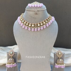 Gauri Mirror Necklace - Lavender