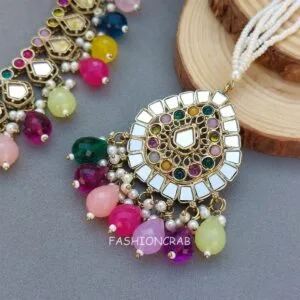 Gauri Mirror Necklace - Multicolor