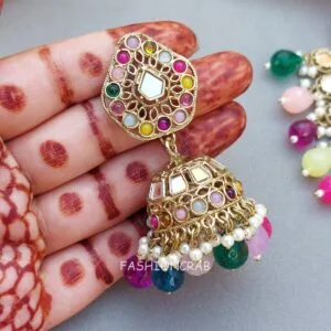 Gauri Mirror Necklace - Multicolor