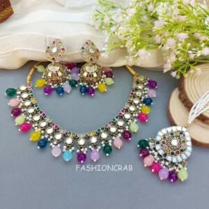 Gauri Mirror Necklace - Multicolor