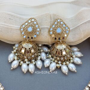 Gauri Mirror Necklace - White