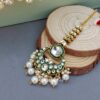 Gurleen Maangtikka with Earrings - White-03 Gurleen Maangtikka with Earrings - White