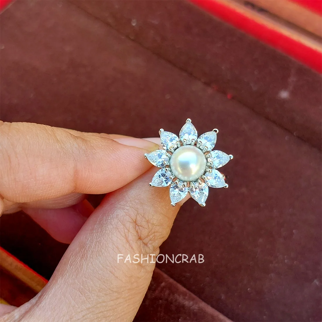 Hazel AD Pearl Ring