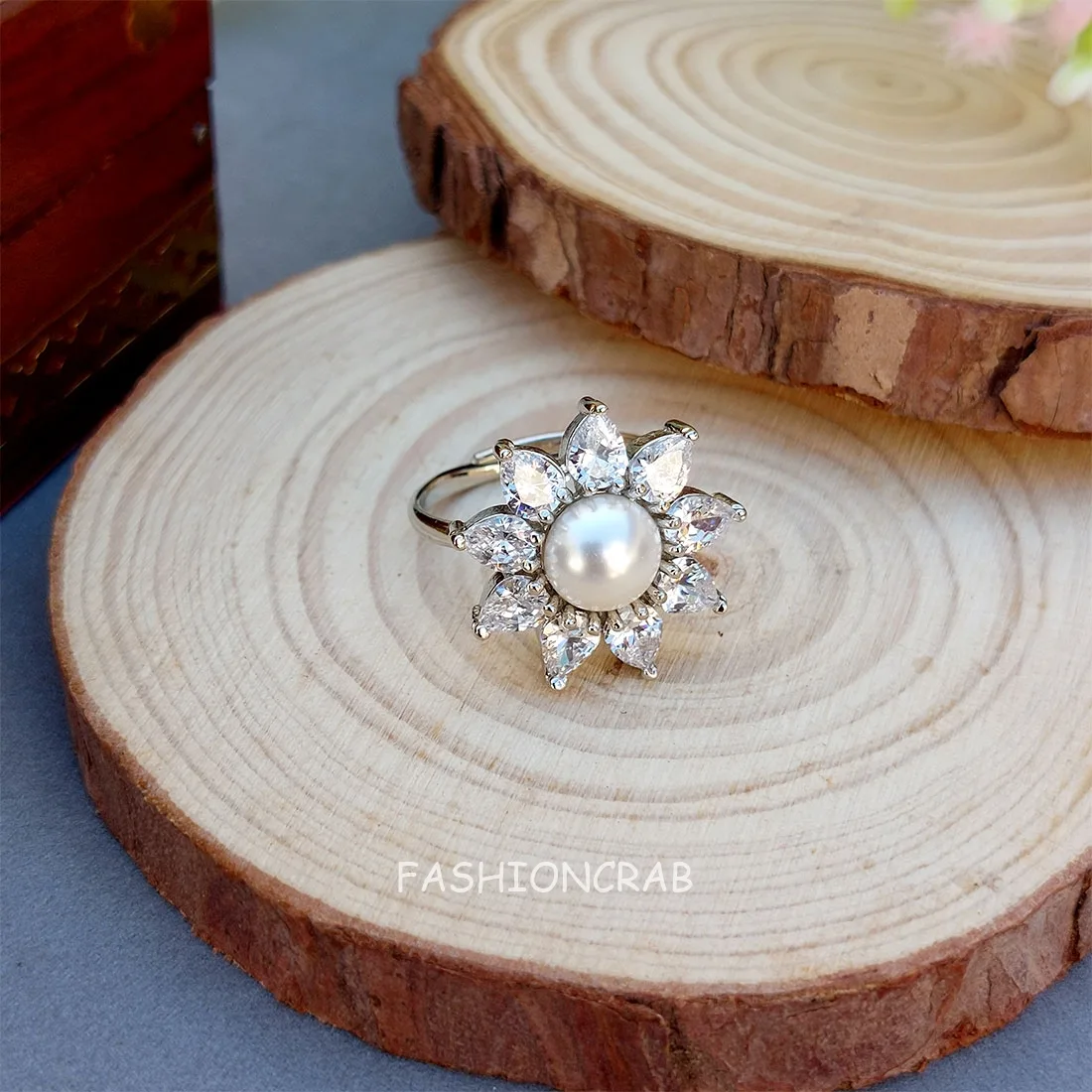 Hazel AD Pearl Ring